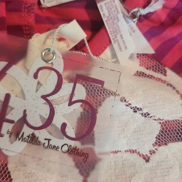 NWT Matilda Jane 435 Friends Forever Lace Bexley Lap Dress Sz 10 - Picture 3 of 3